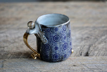 "Fortune-telling" Quartz sphere Stitch mug with 22 K gold and luster 12 oz