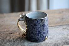 "Fortune-telling" Quartz sphere Stitch mug with 22 K gold and luster 12 oz